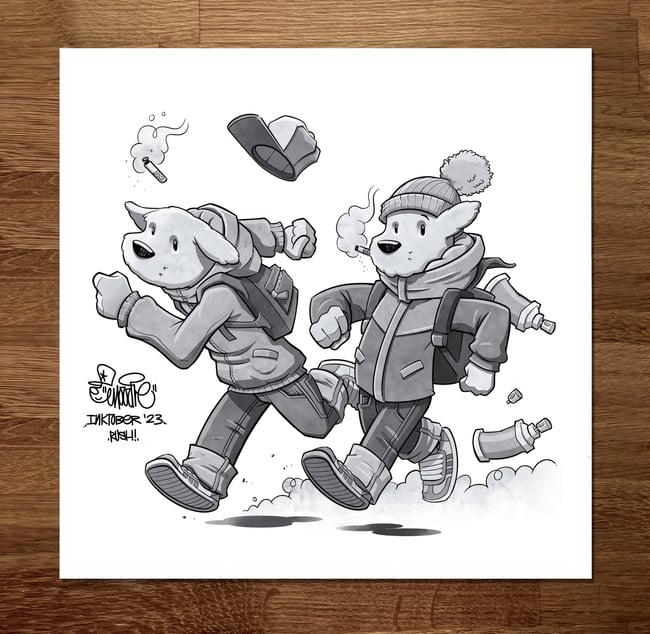 Rush - Inktober Print