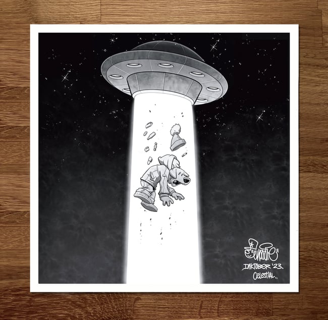 Celestial - Inktober Print