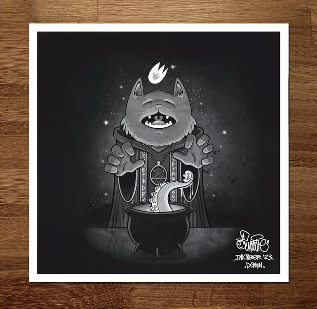 Demon - Inktober Print