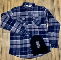 Image 3 of Extreme Culture® - Fleeced Flannel (NAVY)