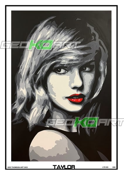Image of TAYLOR SWIFT LIMITED EDITION PRINT