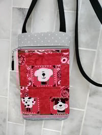 Image 4 of Red Crossbody Cell Phone Bag