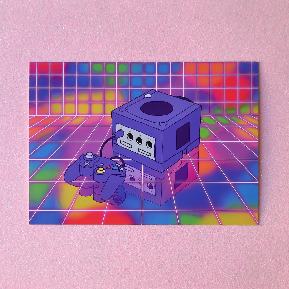 Image of Rainbow GameCube 5x7 Print