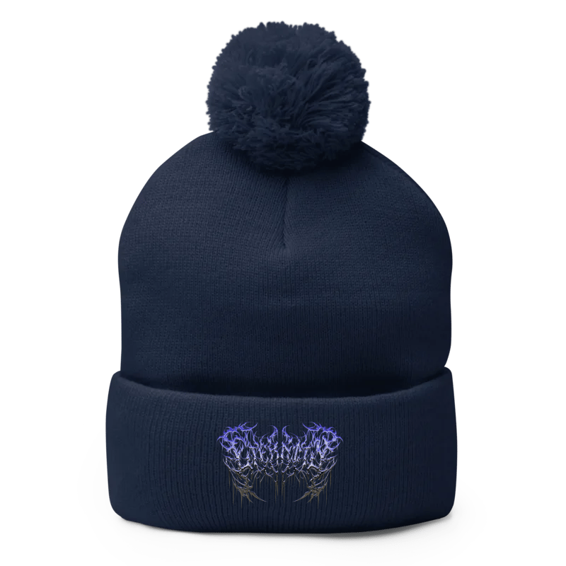 Image of “ANTARCTICA” Pom Pom Embroidered Logo Beanie