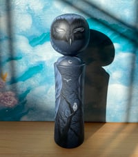 Image 1 of 'Nocturna' 1/1 Kokeshi Wooden Sculpture