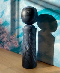 Image 2 of 'Nocturna' 1/1 Kokeshi Wooden Sculpture