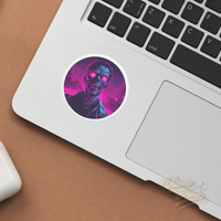 Image 5 of Neon Zombie Sticker