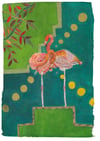 Caribbean Flamingo – A3 Mounted Print