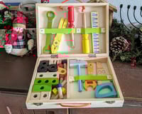 Image 2 of Personalized Wooden Toolbox Set 