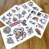 4 PAGE BLACK & RED FLASH SET print