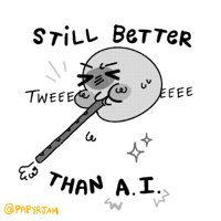 Image 4 of STILL BETTER THAN AI HOLO STICKER