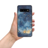 Image 6 of Celestial Constellation Night Sky Stars and Clouds Painting Clear Case for Samsung®