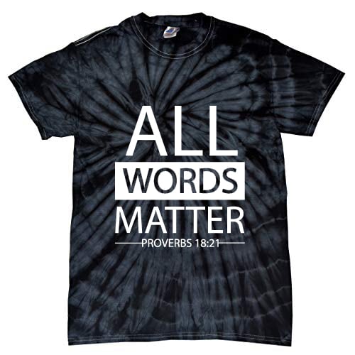 Image of All words matter (Black Tie-dye)