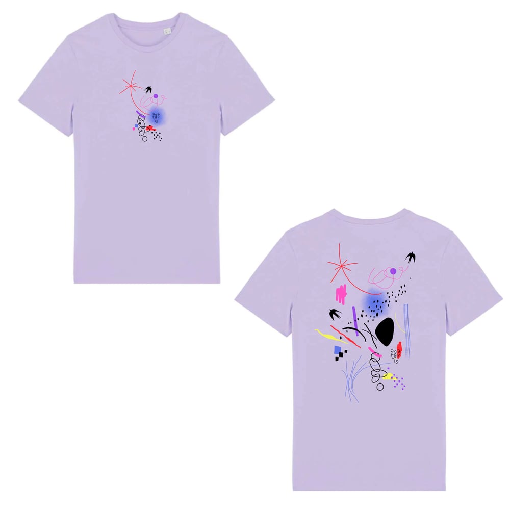Image of Abstract lilac tshirt