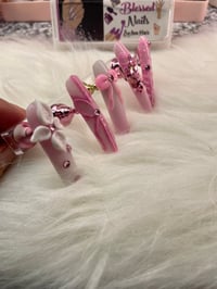 Image 2 of PINK WHITE POINTSETTIA  SET 