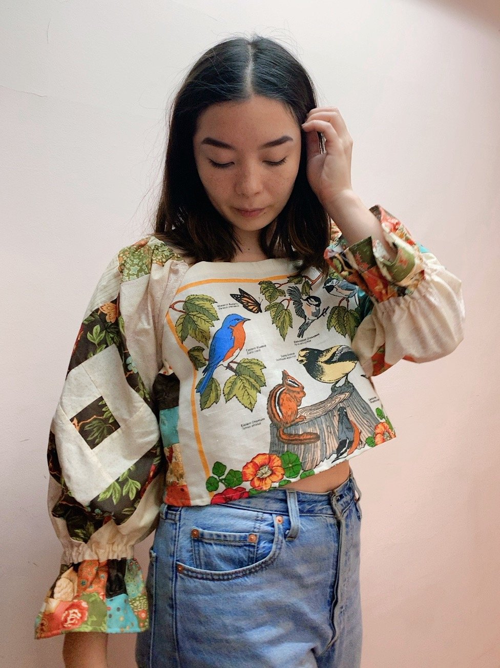Image of Tea Towel Top — Let’s Go Birding