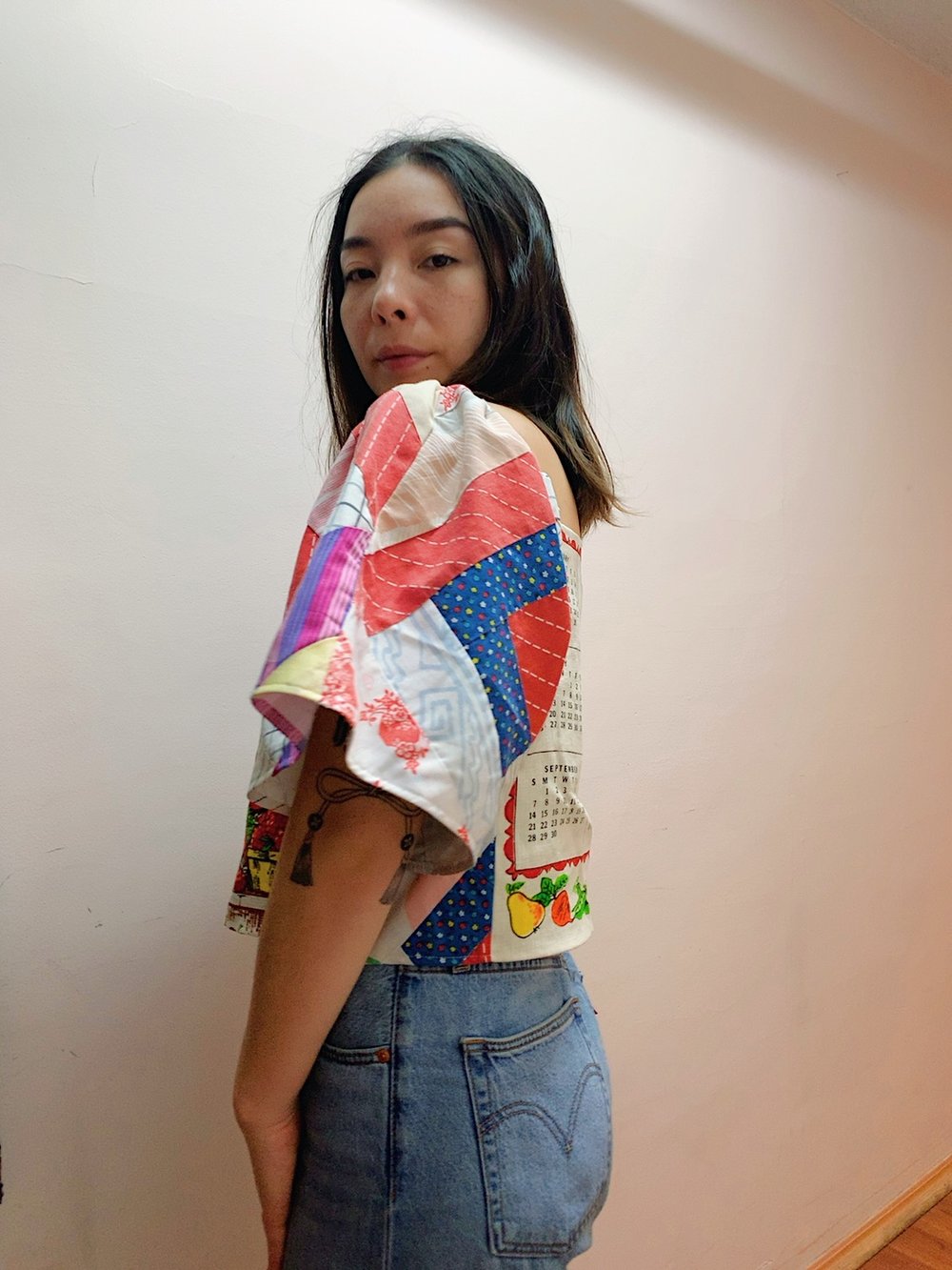 Image of Tea Towel Top — Farmers Market