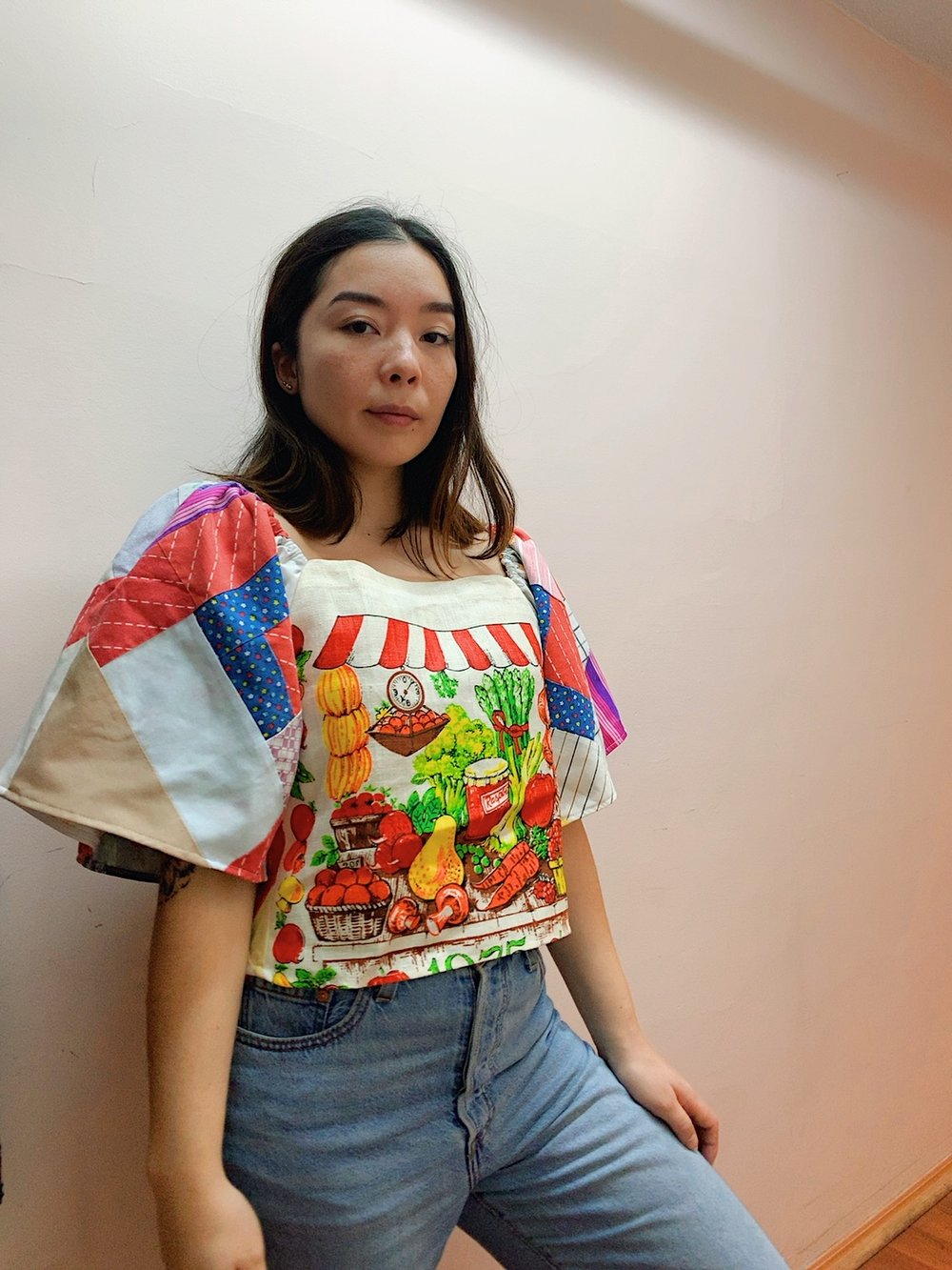 Image of Tea Towel Top — Farmers Market