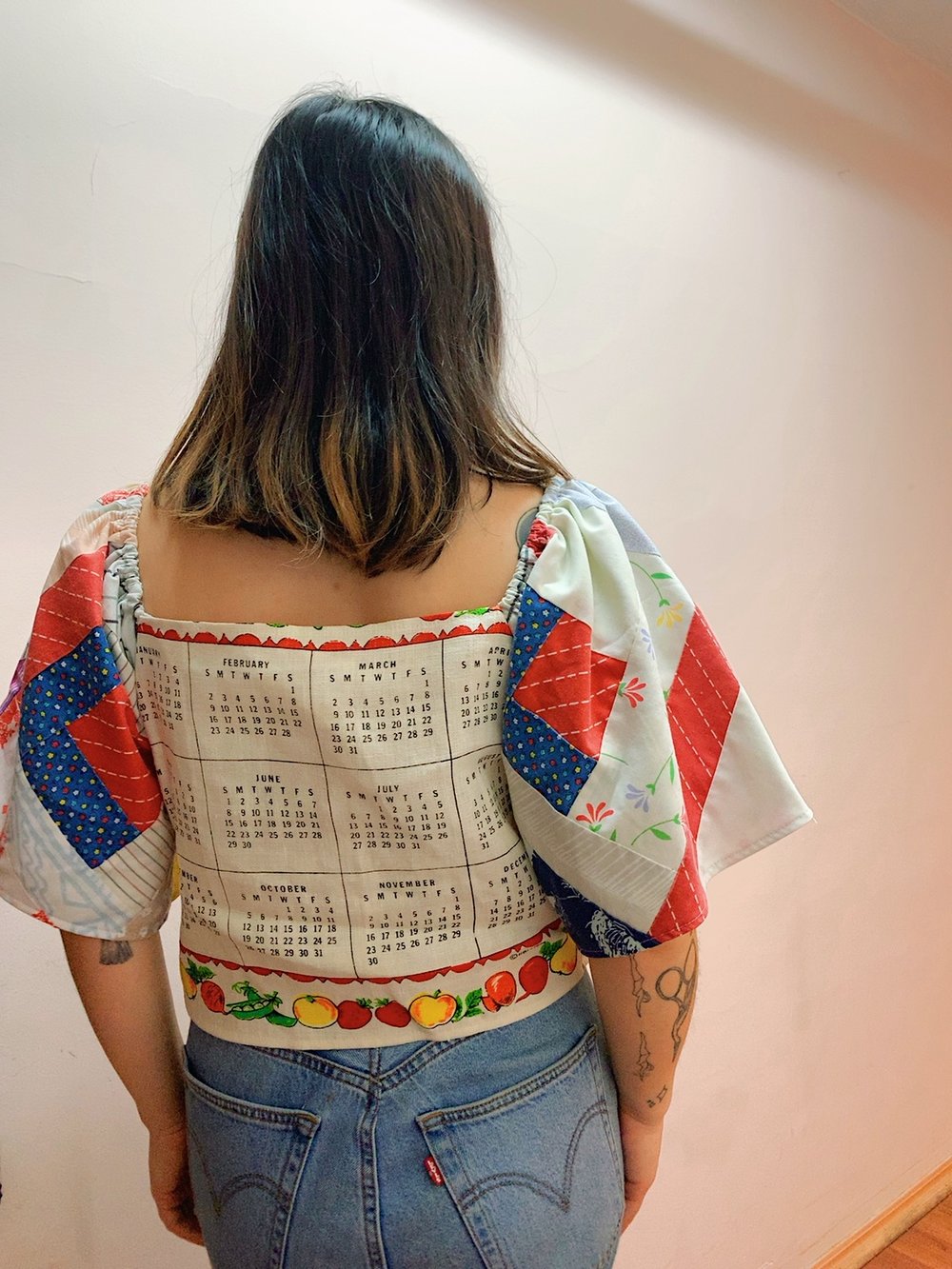 Image of Tea Towel Top — Farmers Market