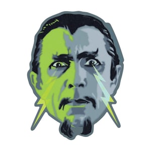 Image of Bela Lugosi in White Zombie pin badge