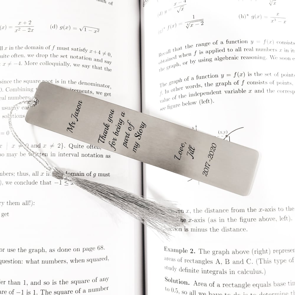 Image of Teacher Appreciation Bookmark, Part of my Story