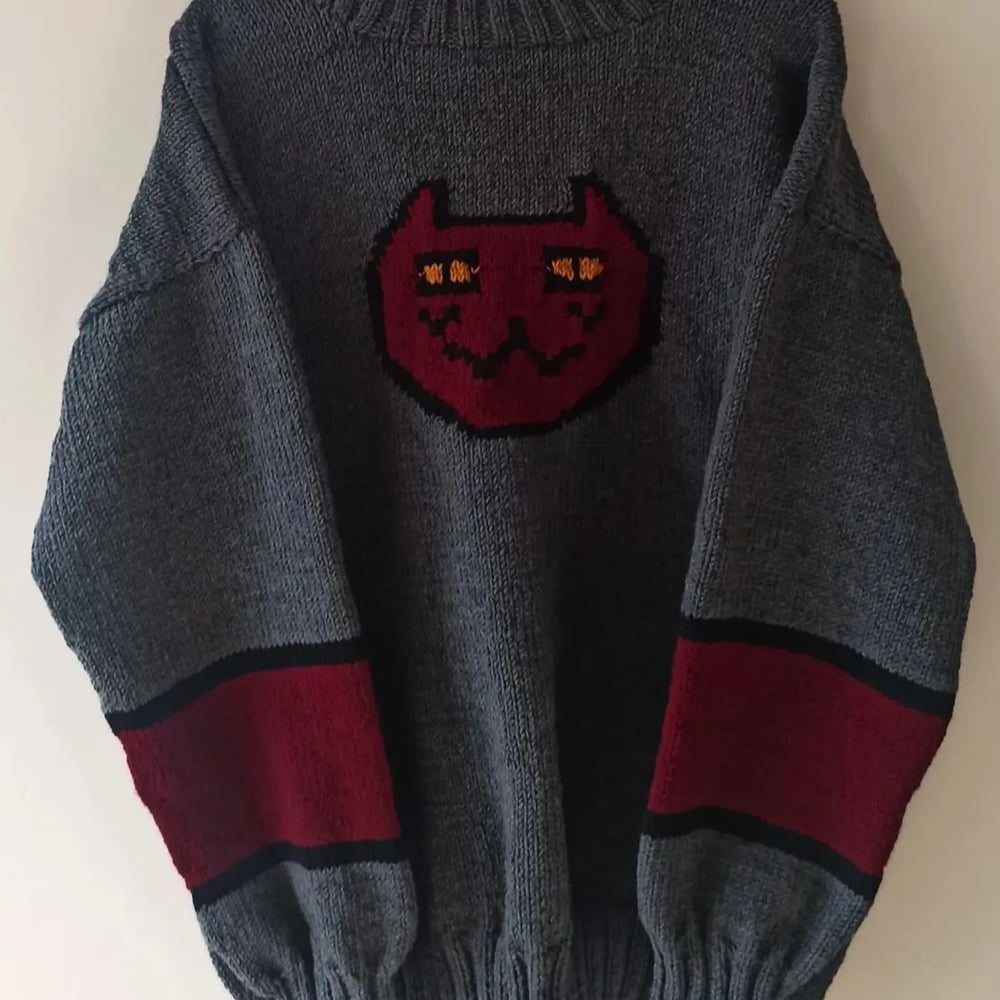 Image of Vampire Handmade Knitted Sweater ( FREE SHIPPING )