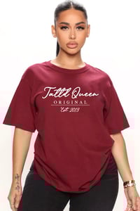 TATTD QUEEN ORIGINAL Tee!! BURGUNDY 🤎