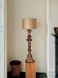 Image 1 of Early Ceramic Totem Lamp by Rooke, England