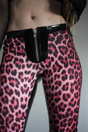 Image of MADE TO ORDER - Kultchen Predator Heavy Zipper Pants II in pink (Size XS-XL)