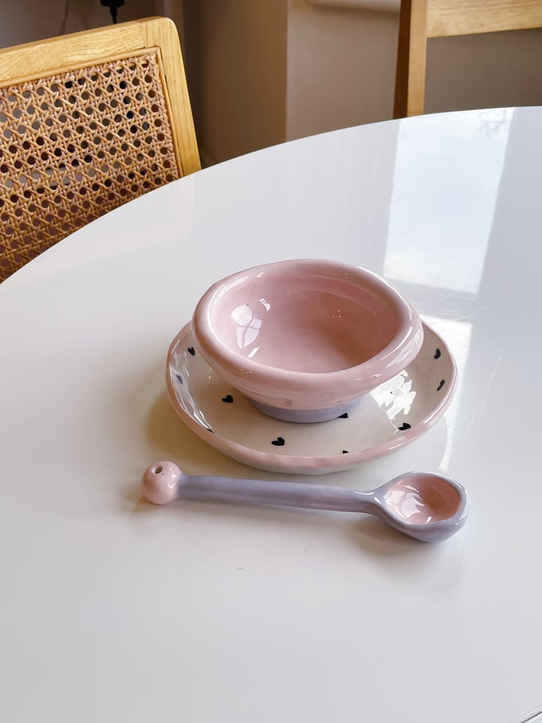Chunky bowl and spoon set