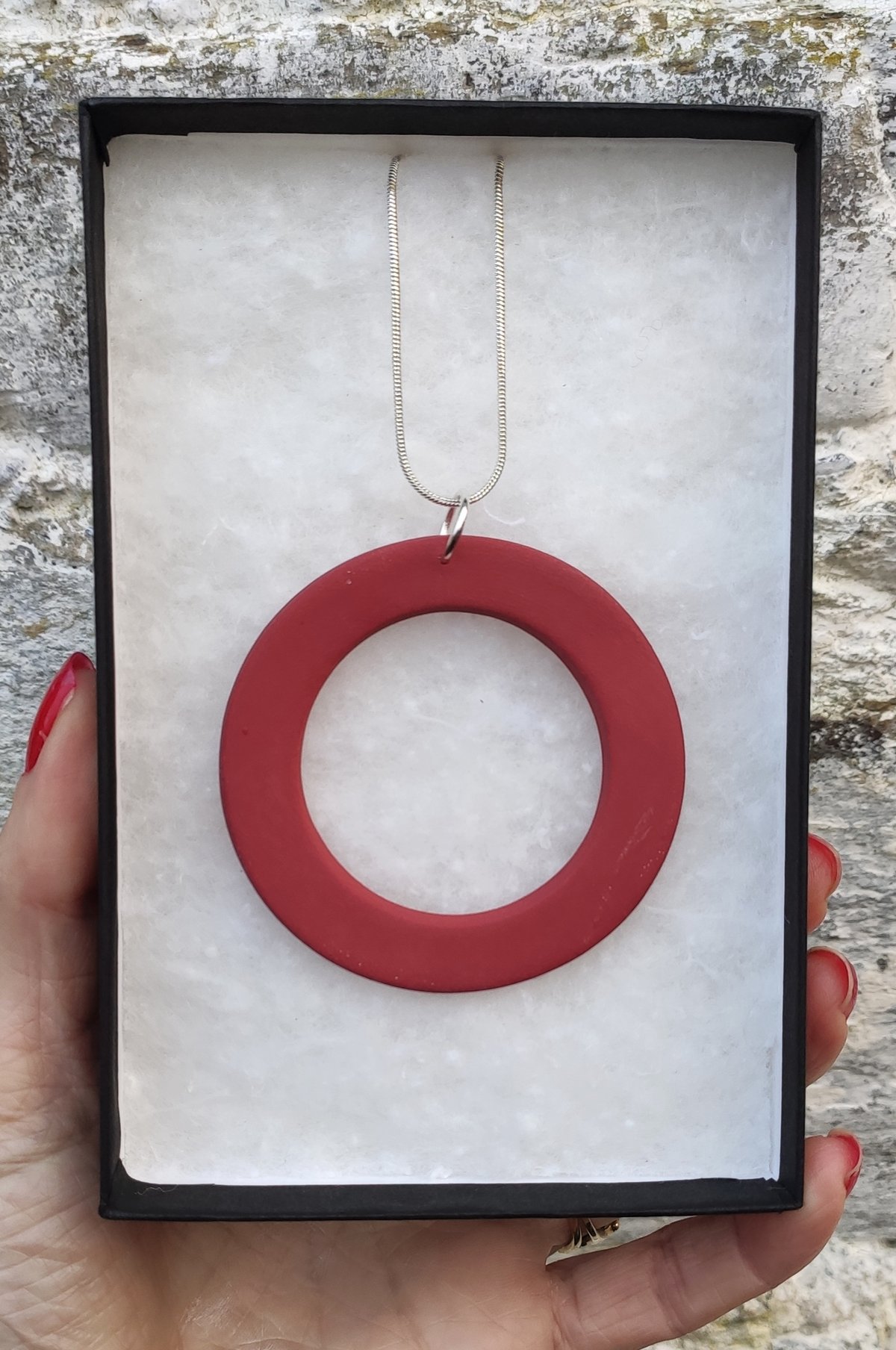 Image of Red Circle Pendant