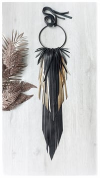 Image 1 of CROW KING multicolor necklace - Black & Gold