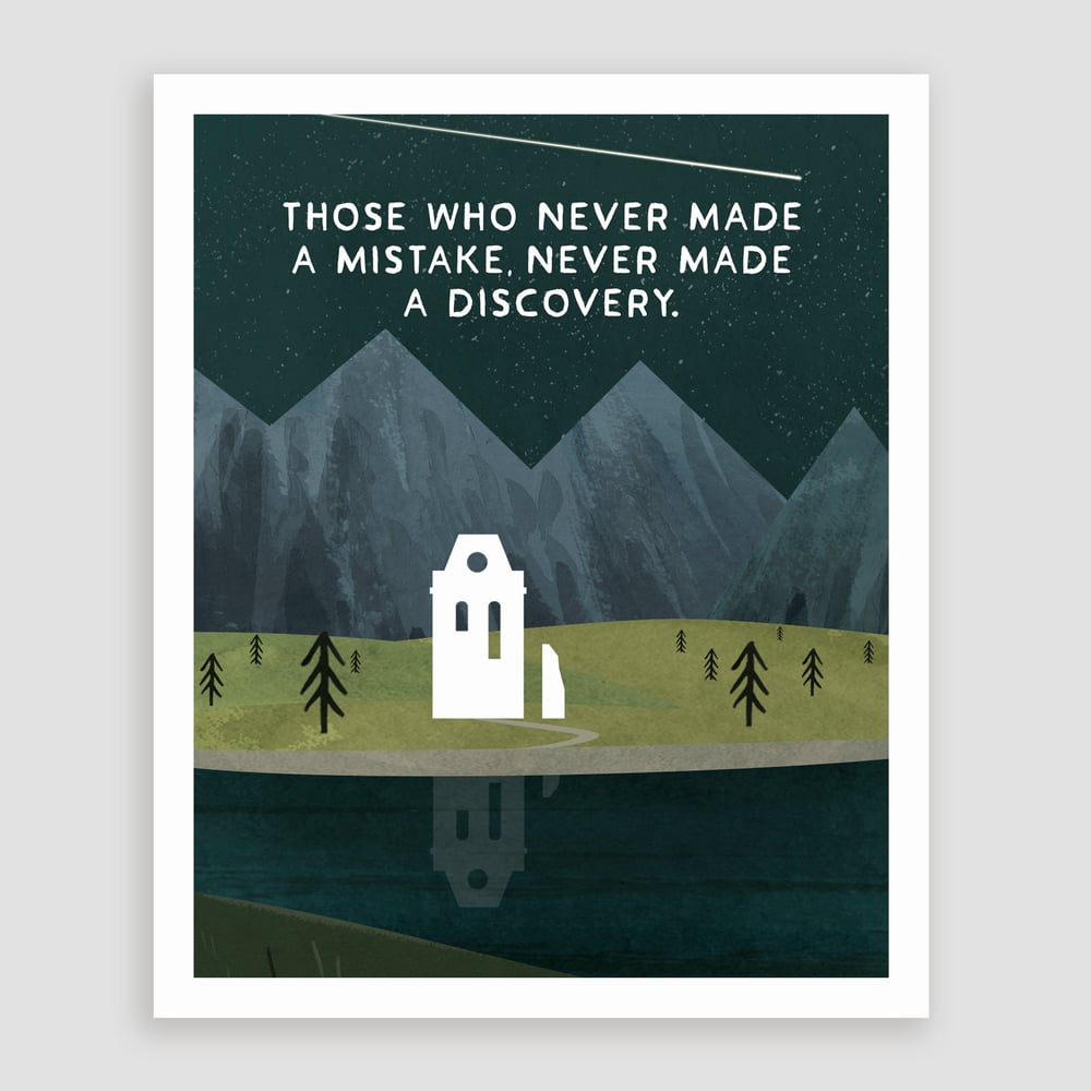 Image of 'Those who never made a mistake' <html> <br> </html> (Print)