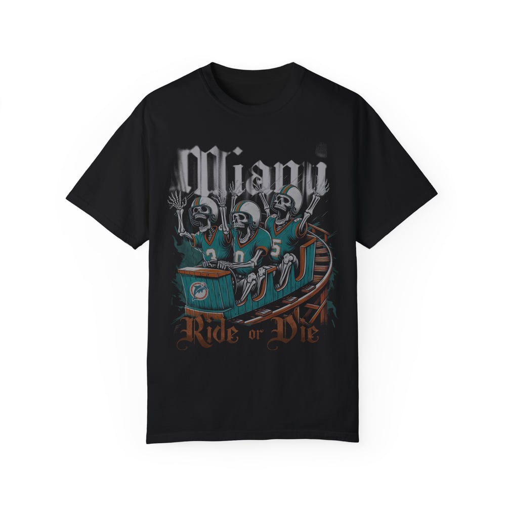 Image of Miami Dolphins - Roller coast T-shirt (Ride or Die)