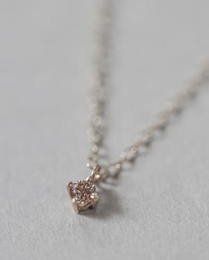 Image of 9ct gold 3.0mm 'little champagne diamond' necklace 