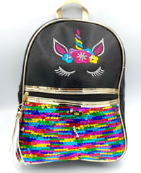 Image 1 of Mini Unicorn Sequin Backpack