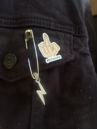Image 3 of Enamel Flip You Pins