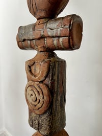 Image 2 of Early Ceramic Totem Lamp by Rooke, England