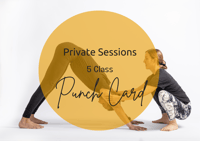 Private Session 5 Class Punch Card
