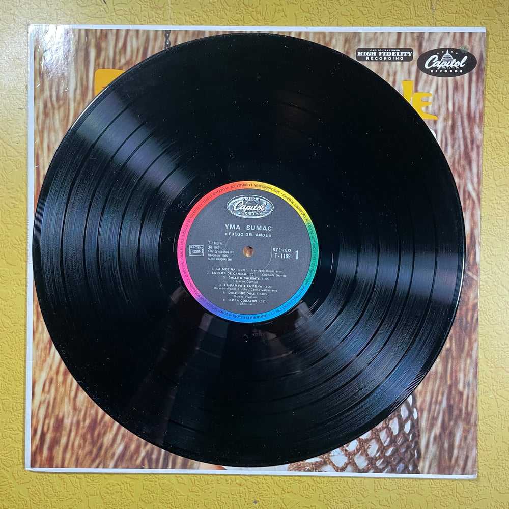 LP: LP: Yma Sumac - Fuego del Ande T 1169 LP Vinyl Record Exotica - Lounge