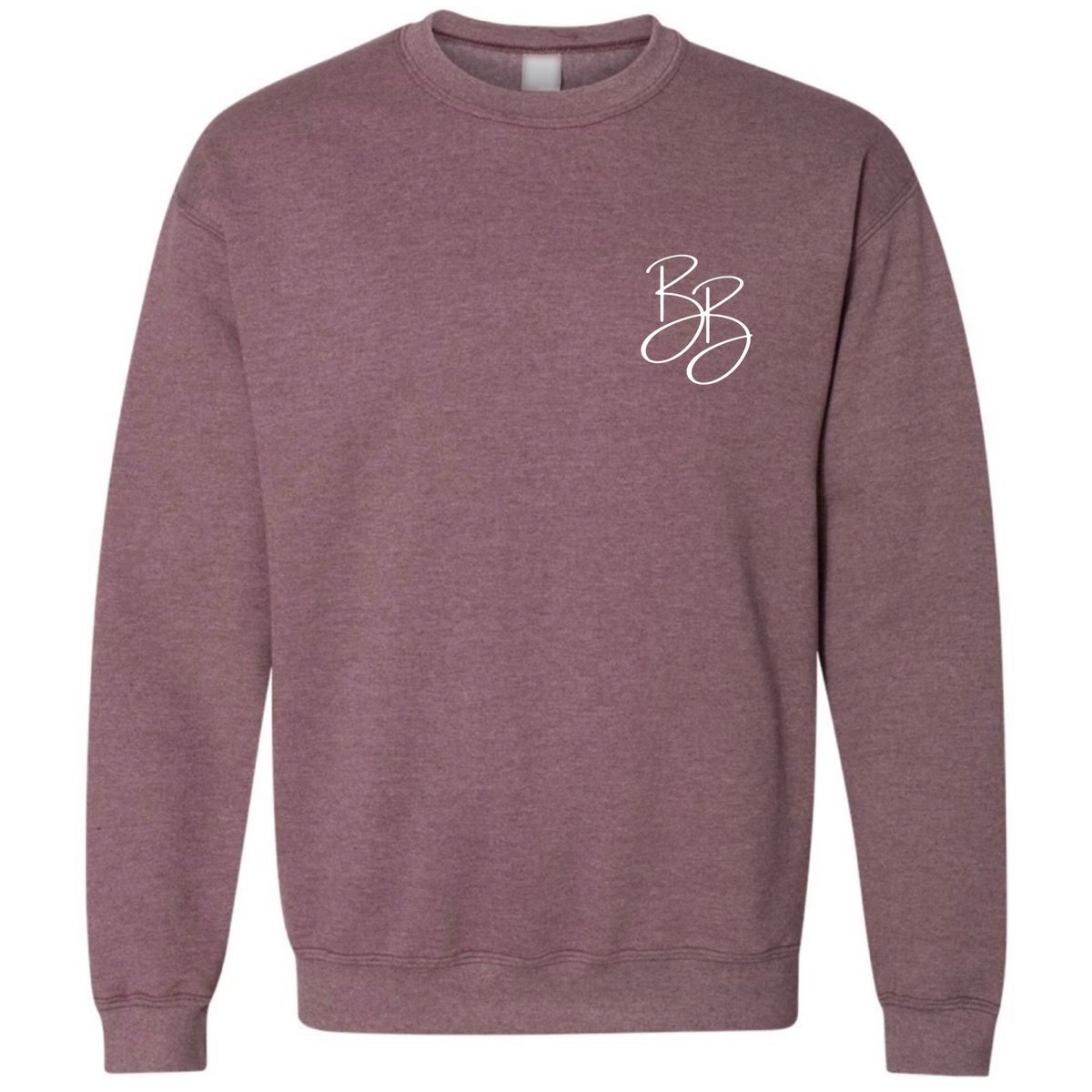 BB Logo Crewneck (Maroon/White) | Brianna Blankenship
