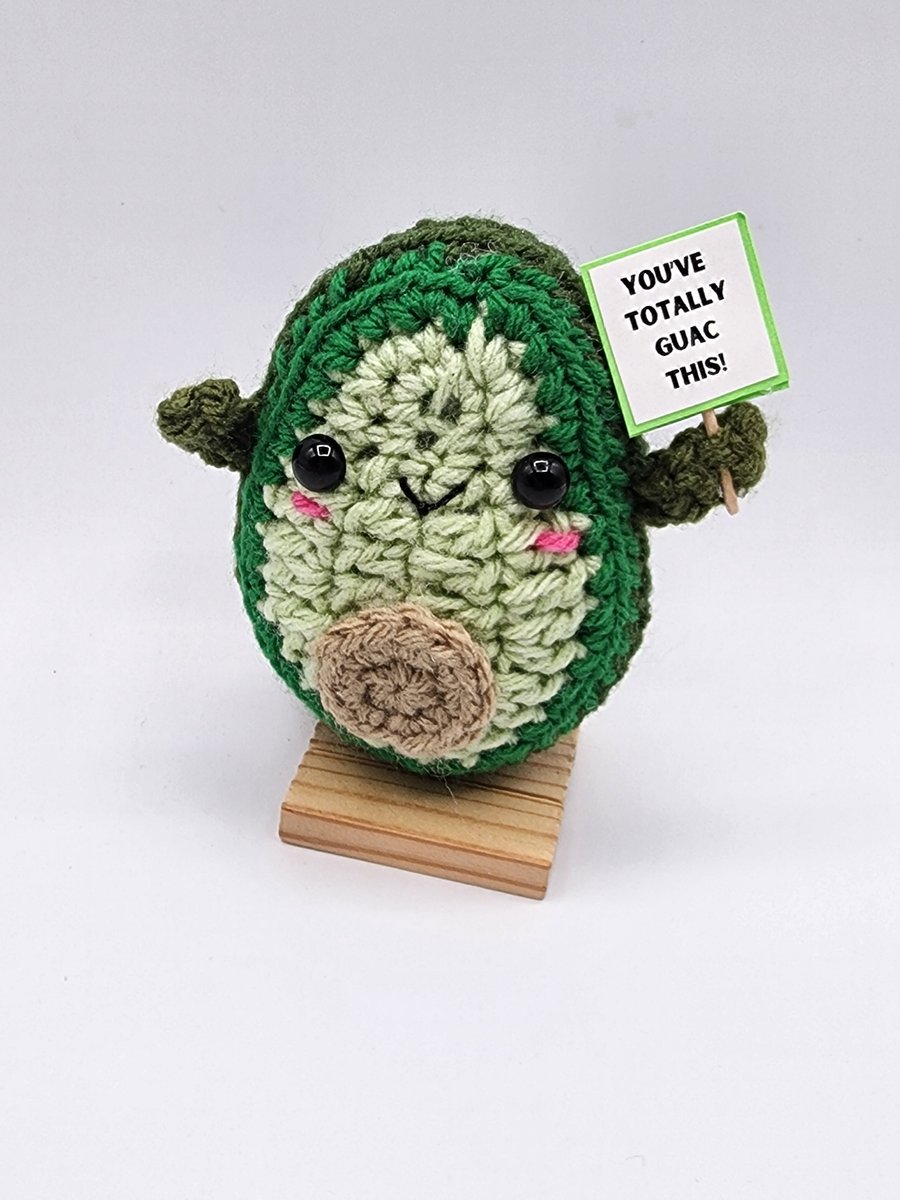 Emotional Support Avocado-handmade Crochet Lucky Tiny Crochet