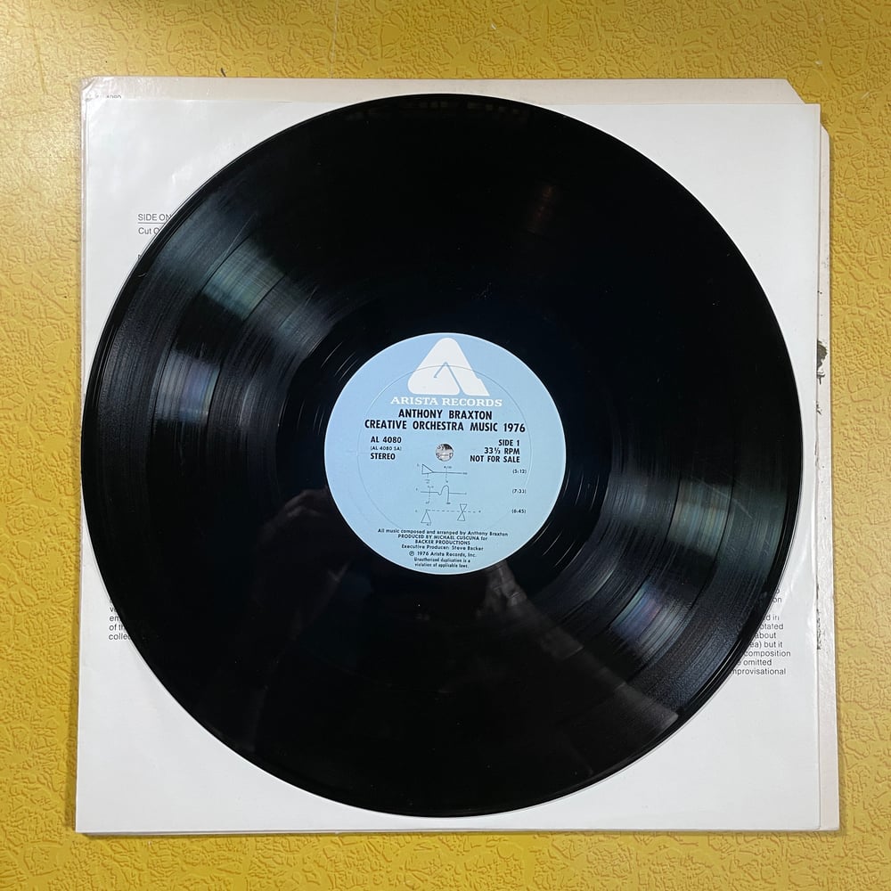 LP: Anthony Braxton - Creative Orchestra Music 1976 AL 4080 Vinyl / LP Free Jazz