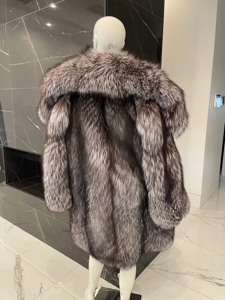 Image of GIANI 2in1 SILVER FOX COAT