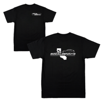 Image 1 of SCG BLACK T-SHIRT WITH WHITE LOGOS