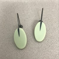 Image 1 of sage green oval drops 