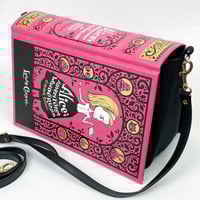 Image 1 of Alice in Wonderland Book Purse, Pink