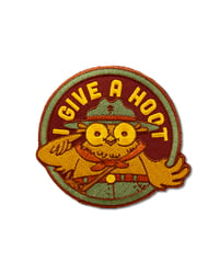 Image 1 of I Give A Hoot Iron-On Patch