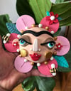 MAGICAL series - Frida Flower Face Clay Sculpture