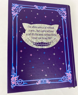 Image of Alice in Wonderland Book Purse, Purple